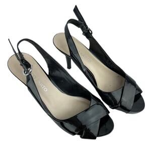 Franco Sarto Vania Peep-toe Slingback Heels Sz 7.5